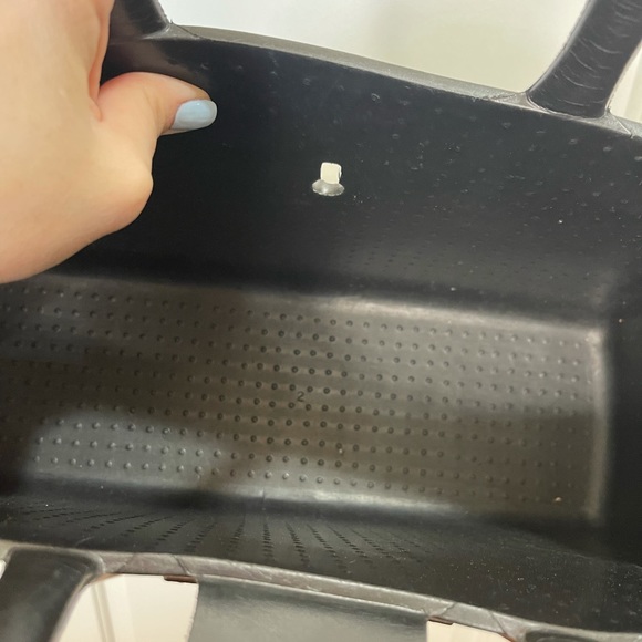 GREAT BAGG CO. BLACK FABRICATED FASHION FLEX HANDBAG TOTE LIKE NEW - Picture 8 of 8